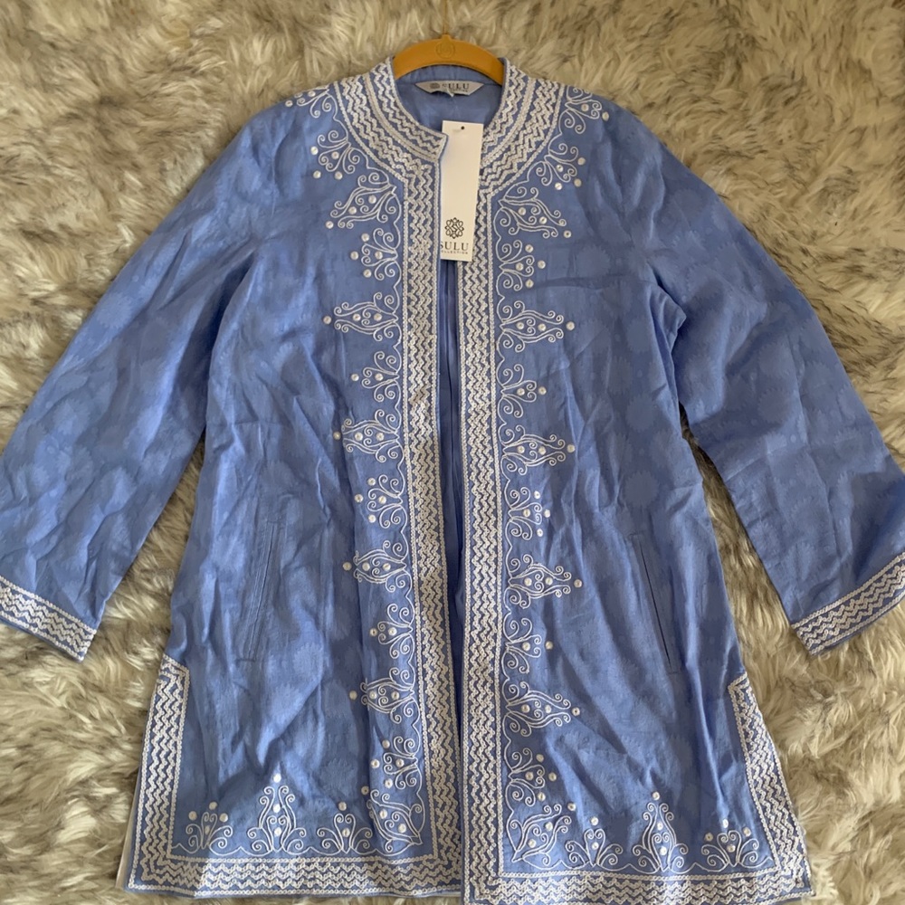 Sulu Blue Linen Jacket
